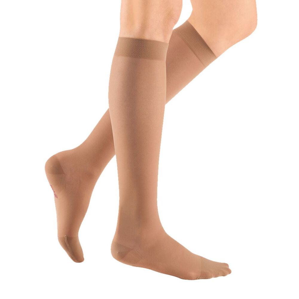 Calcetines De Compresión Sheer&soft Clase 1 Beige Talla Iii Cl Toe-medi image number 0.0