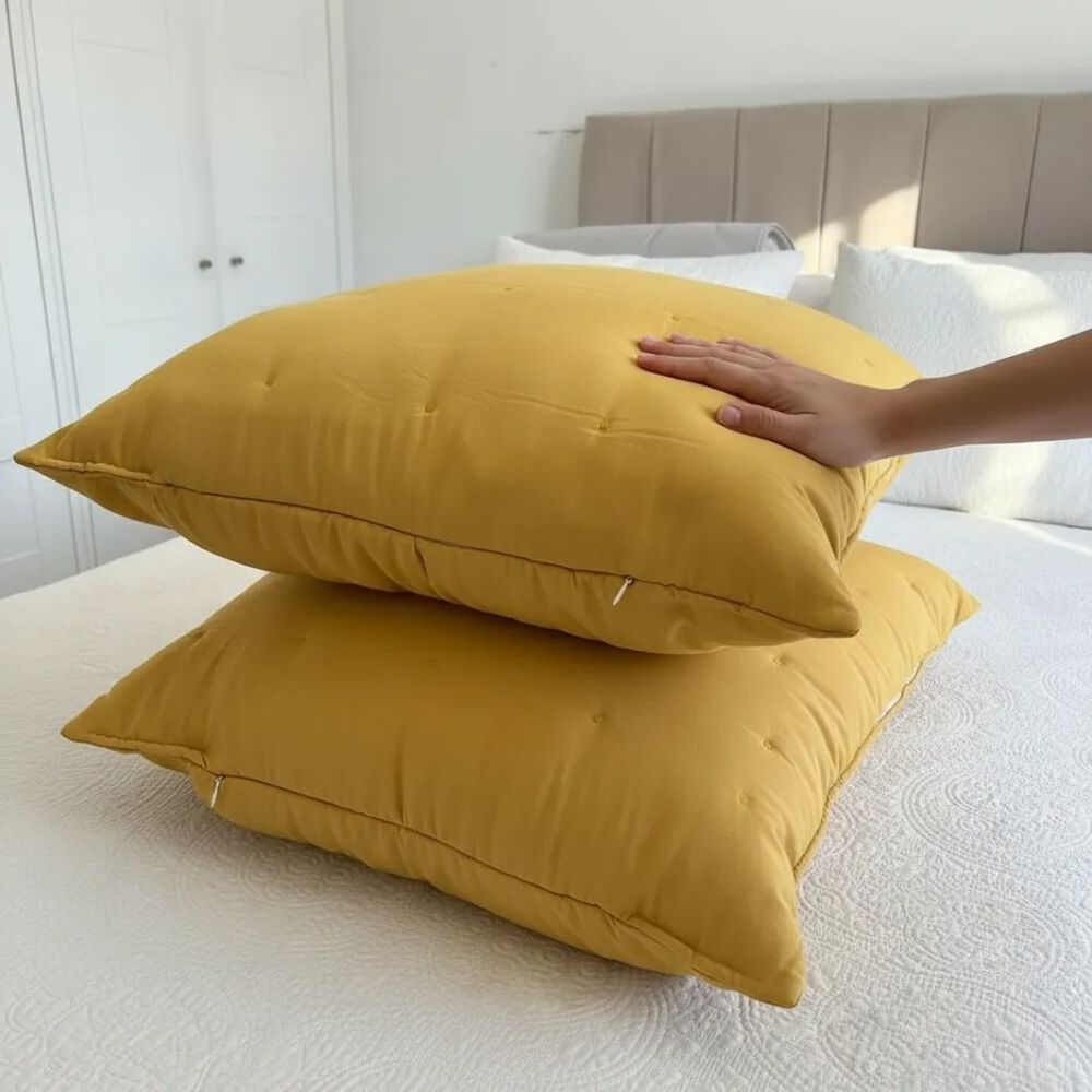 Set De 2 Cojines Bordados 6060 Cm Algod&oacute;n image number 1.0