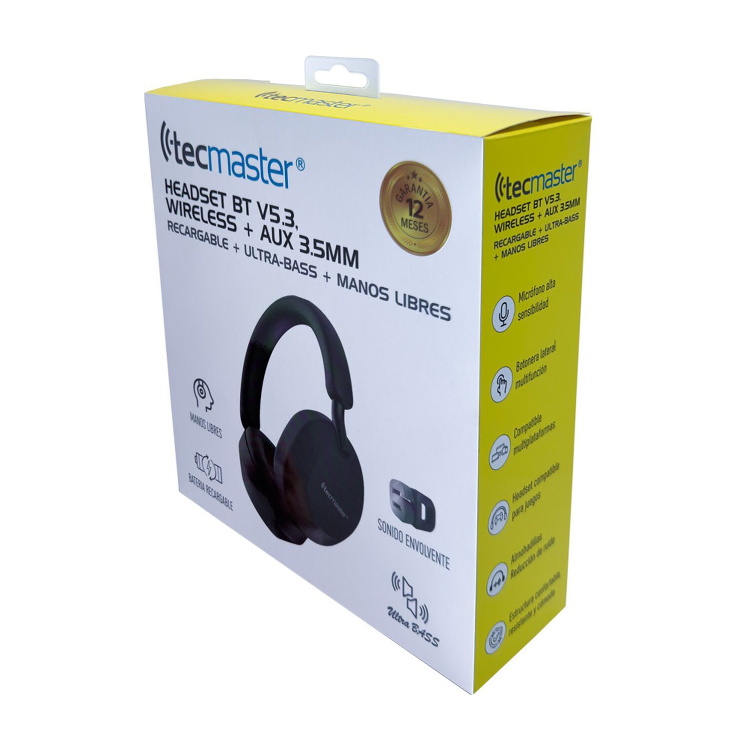 Aud&iacute;fonos True Wireless Bluetooth Recargable Ultra Bass V53 image number 3.0