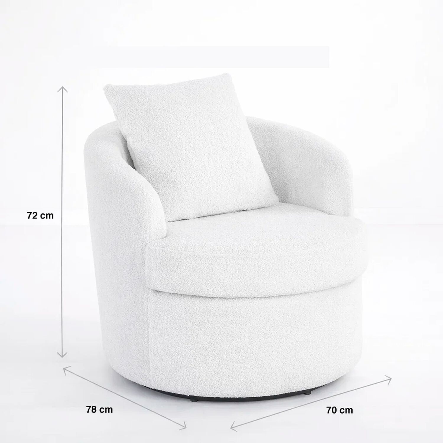Sill&oacute;n Giratorio Teddy Comfort 360&deg; image number 3.0