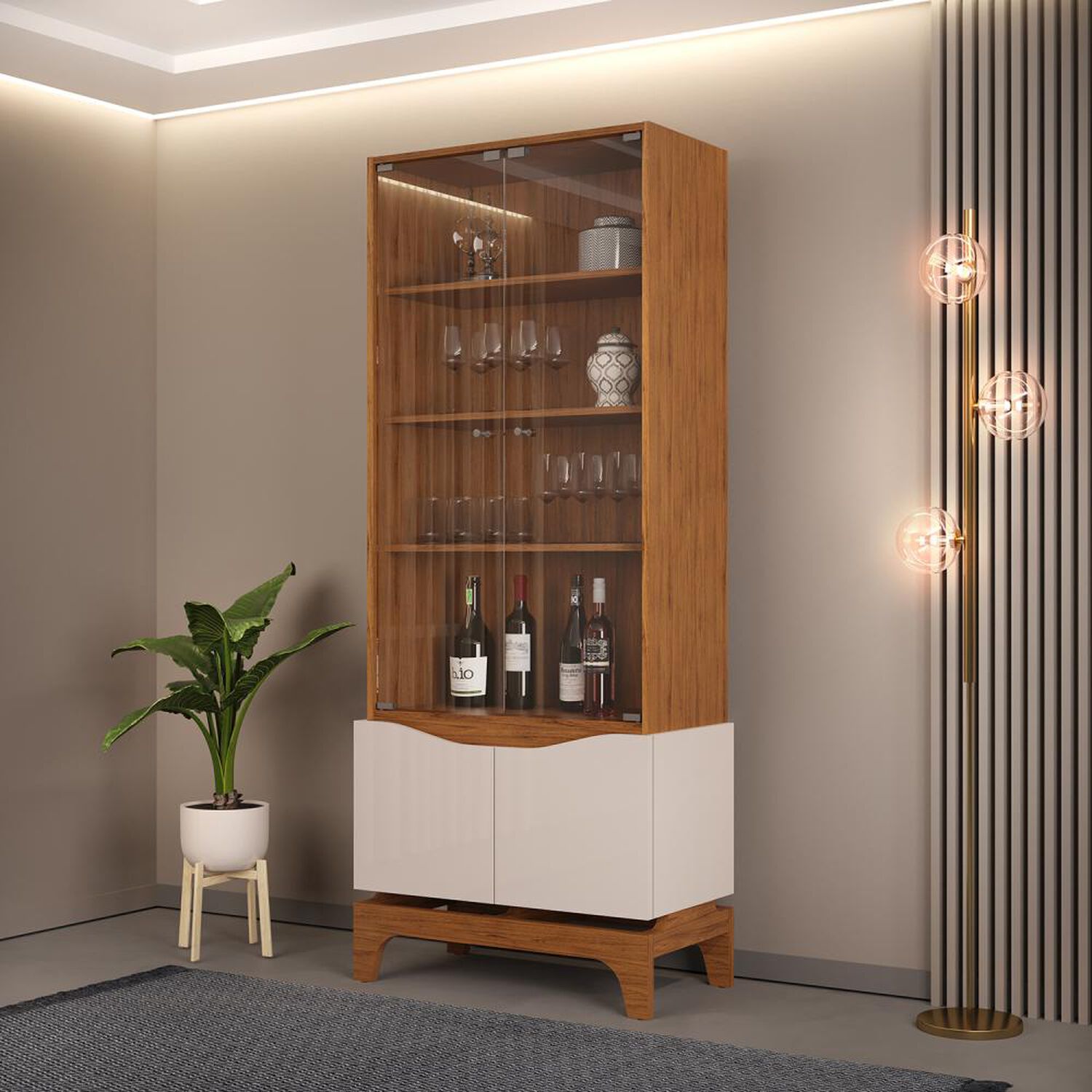 Vitrina Vekkahome Nice / 4 Puertas image number 0.0