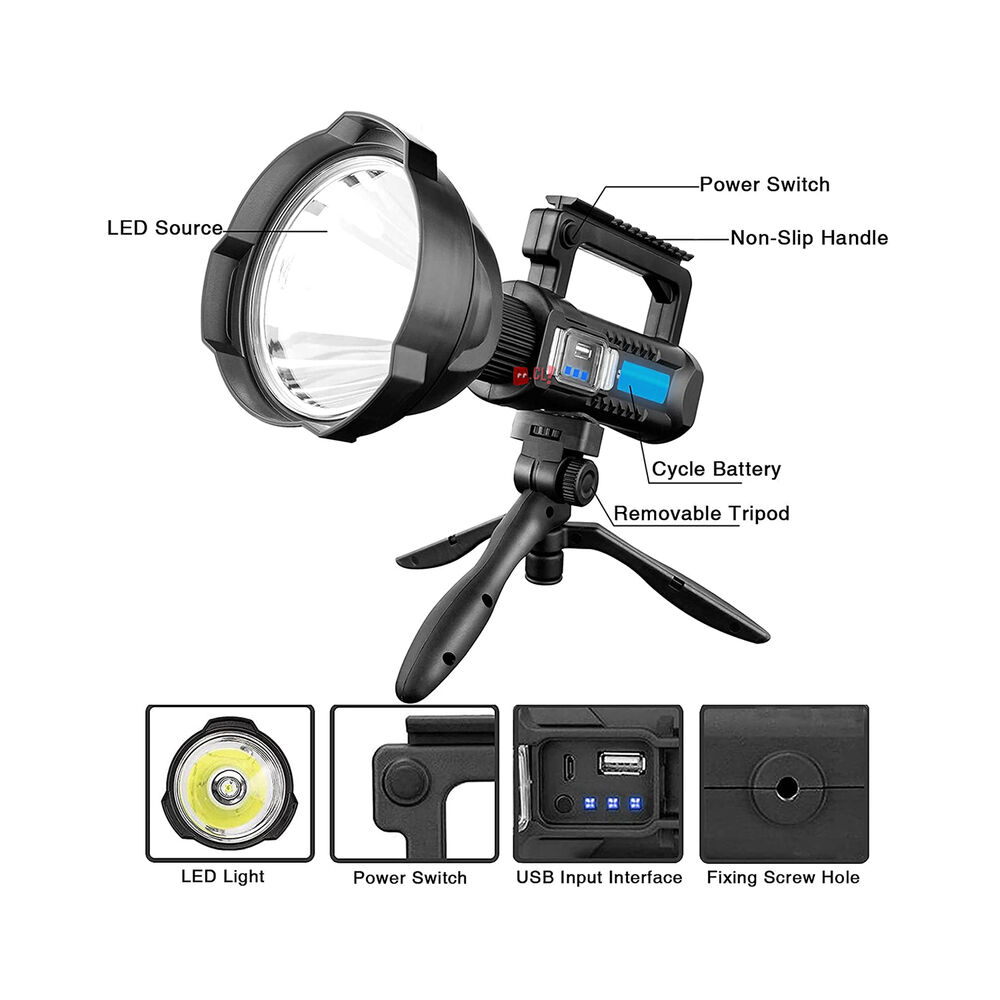 Foco Linterna Led Pedestal 1600 Lúmenes Recargable - Ps image number 1.0