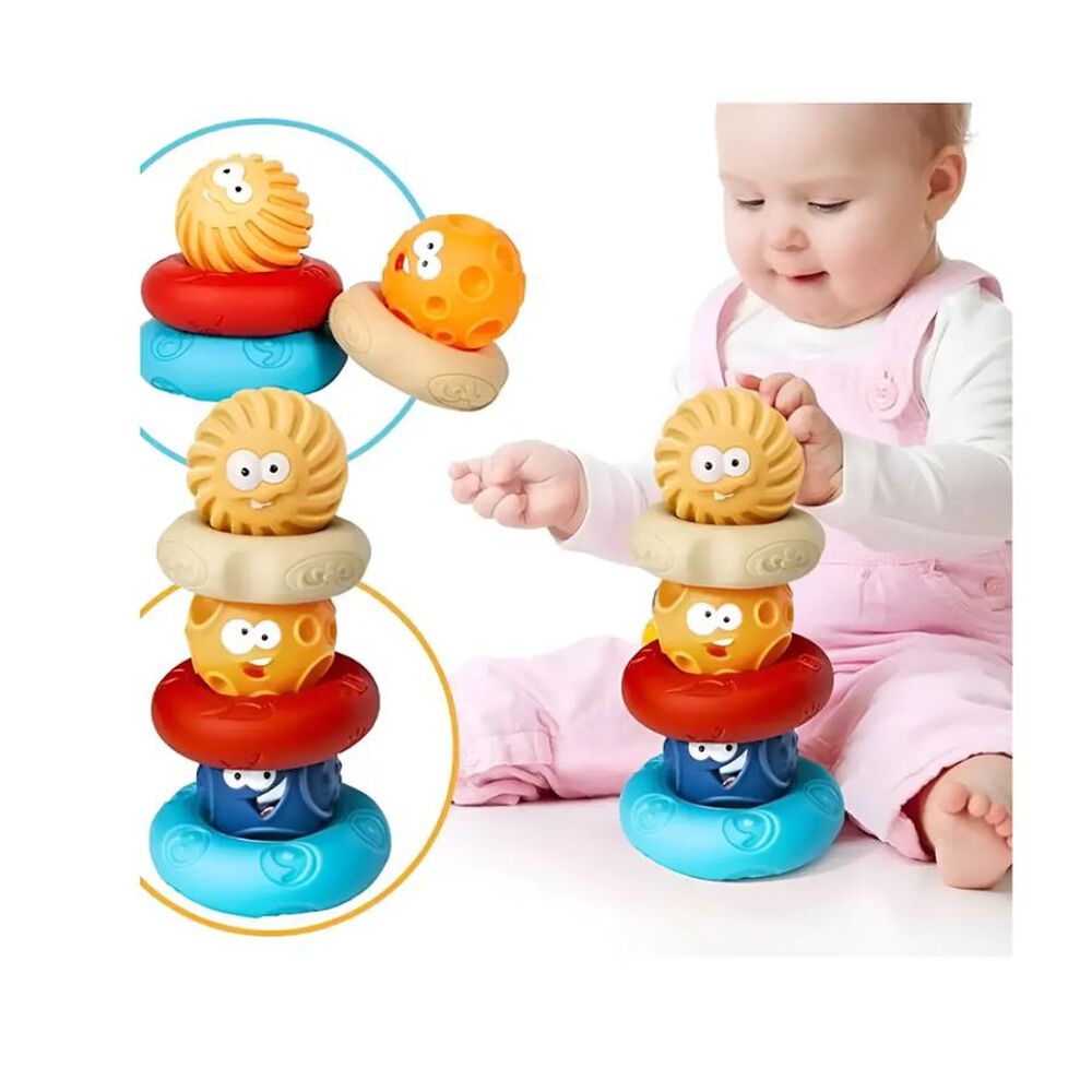 Jenga Juguete Sensorial 6 Piezas Pelota De Goma Suave image number 2.0