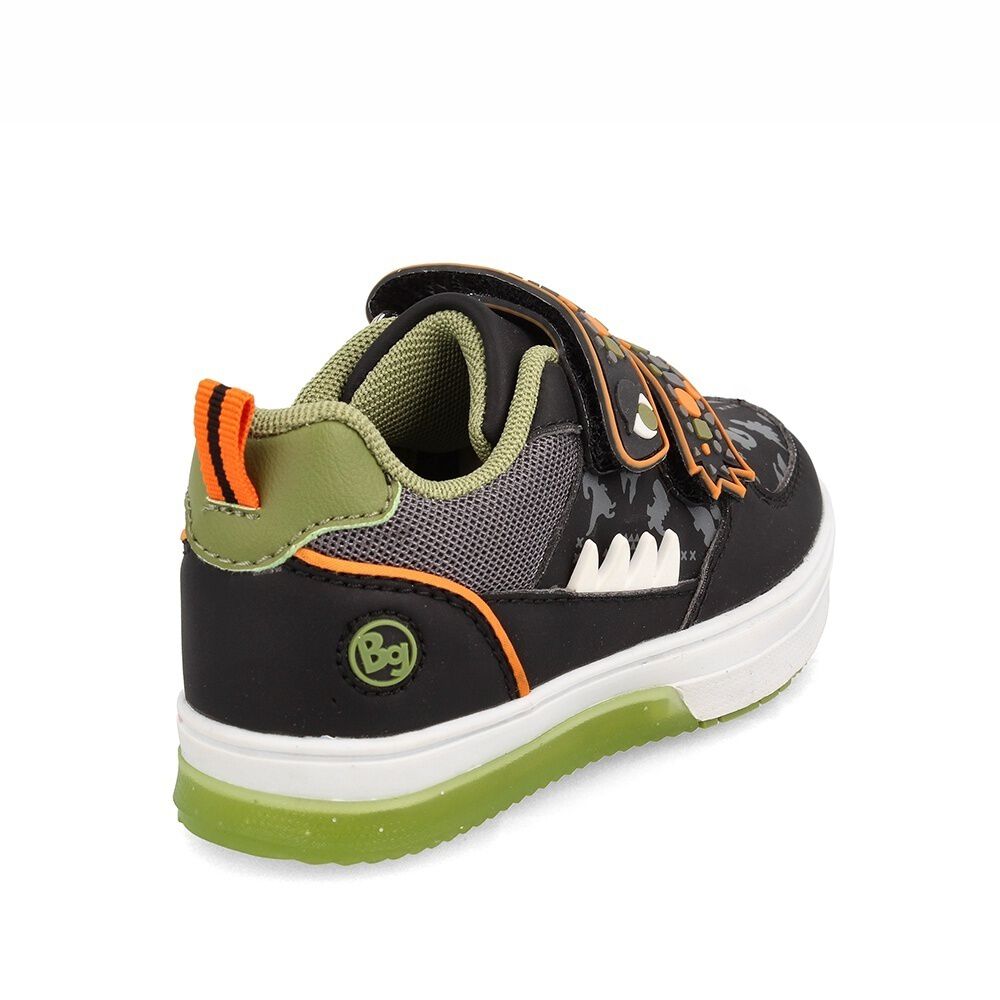 Zapatilla Ni&ntilde;o Bubblegummers Luces Neon Negro-naranja image number 3.0