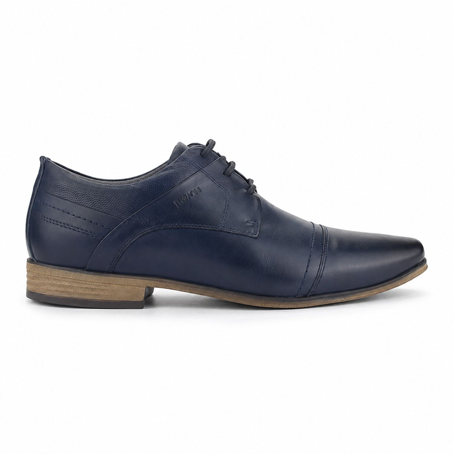 Zapato Ferracini Hombre 6065 Derby Azul Marino Casual image number 0.0