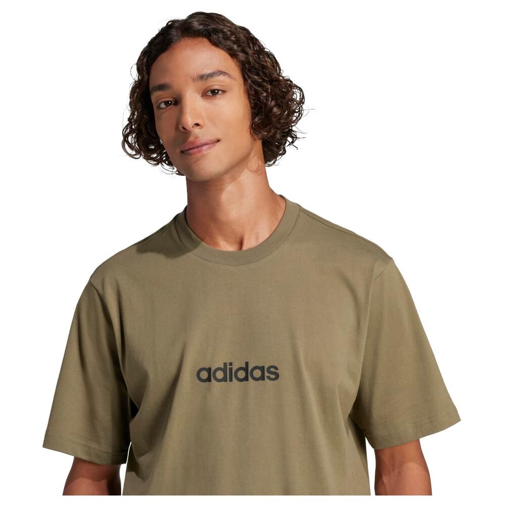Polera Essentials Linear Single Jersey Adidas image number 4.0