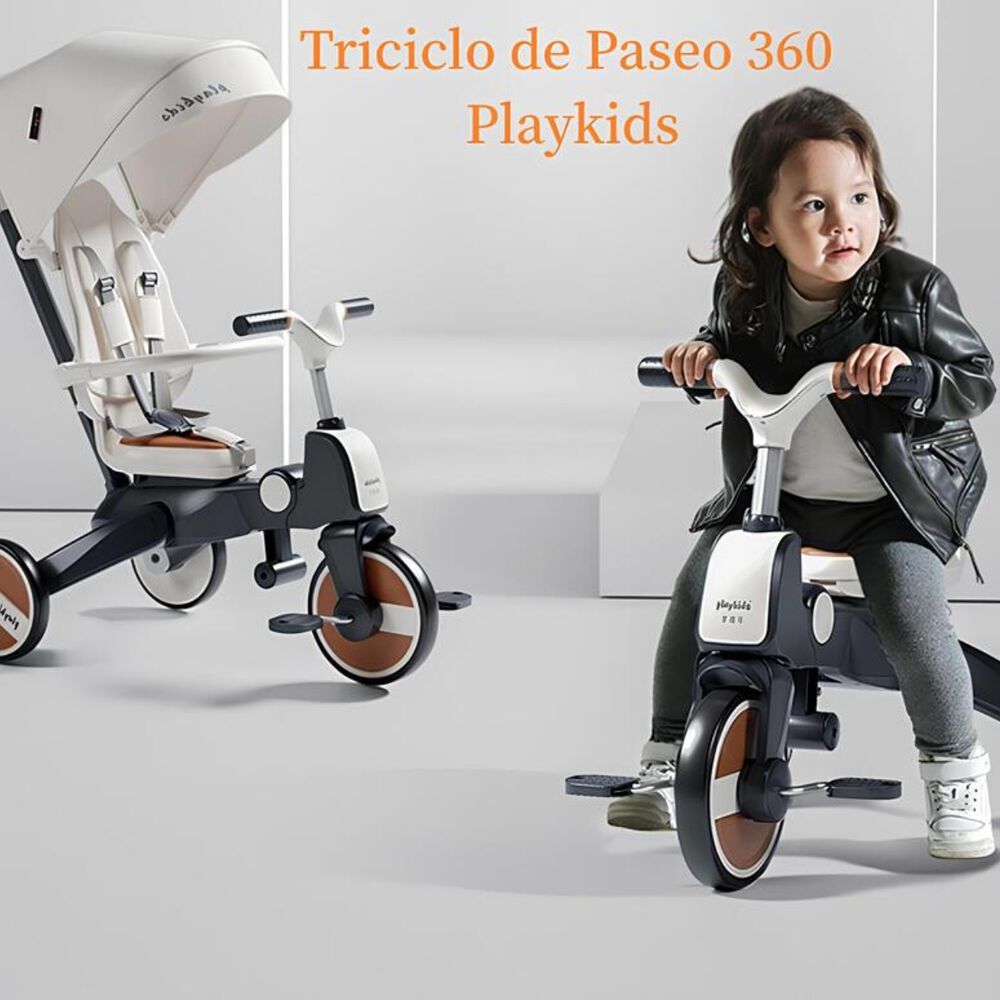 Triciclo Balance 360 6 En 1 Plegable Blanco Lubabycas image number 5.0