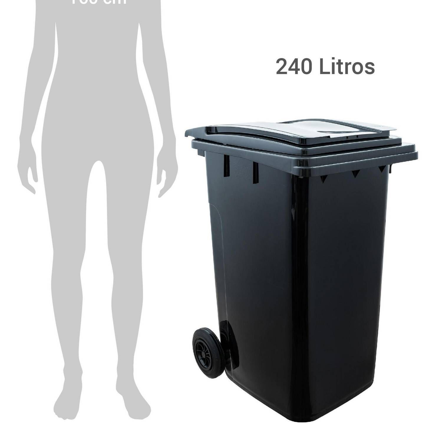 Basurero Papelero Contenedor Industrial 240 Litros Con Tapa image number 6.0