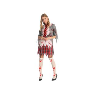 Disfraz Cosplay Zombie Femenino Escolar