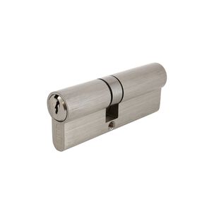 Cilindro Odis Llave-llave Estándar 80mm (35-45) Leva Centrada Plata.