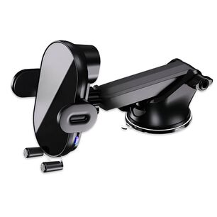 Soporte De Auto Con Carga Inal&aacute;mbrica 15w Tecmaster Tm200543