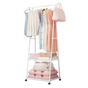 Perchero Organizador Colgador De Ropa Con Ruedas Triangular