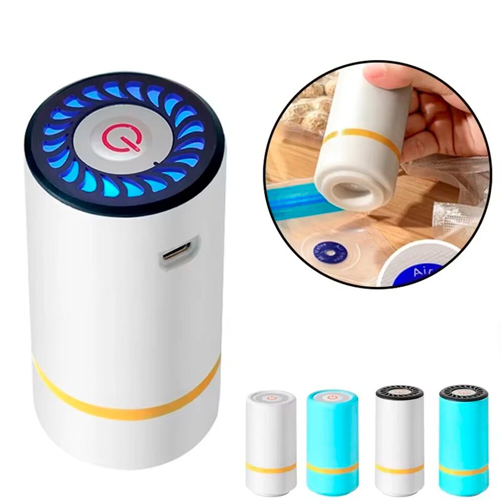 Mini Sellador Al Vacío Portátil Con Bomba De Aire Eléctrica Usb image number 0.0