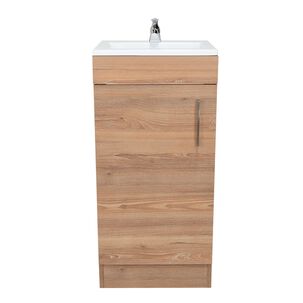 Mueble Vanitorio 1 Puerta Fm-005c Caf&eacute; Claro