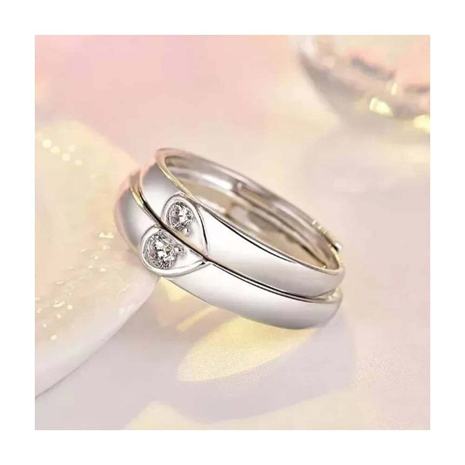 2 Anillos Promesa Plata Fina 925 image number 2.0