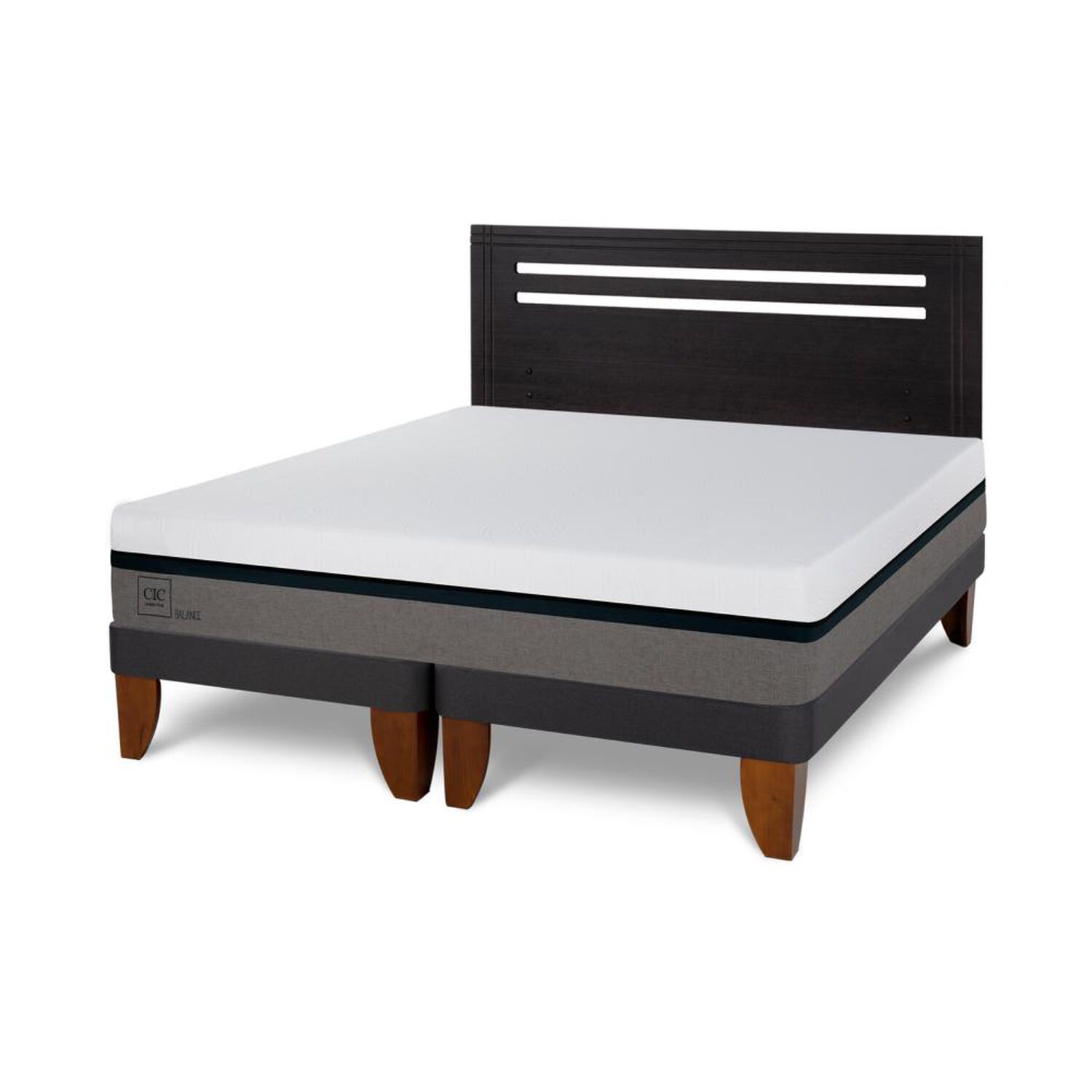 Cama Europea Cic Balance / 2 Plazas / Base Dividida + Respaldo image number 0.0