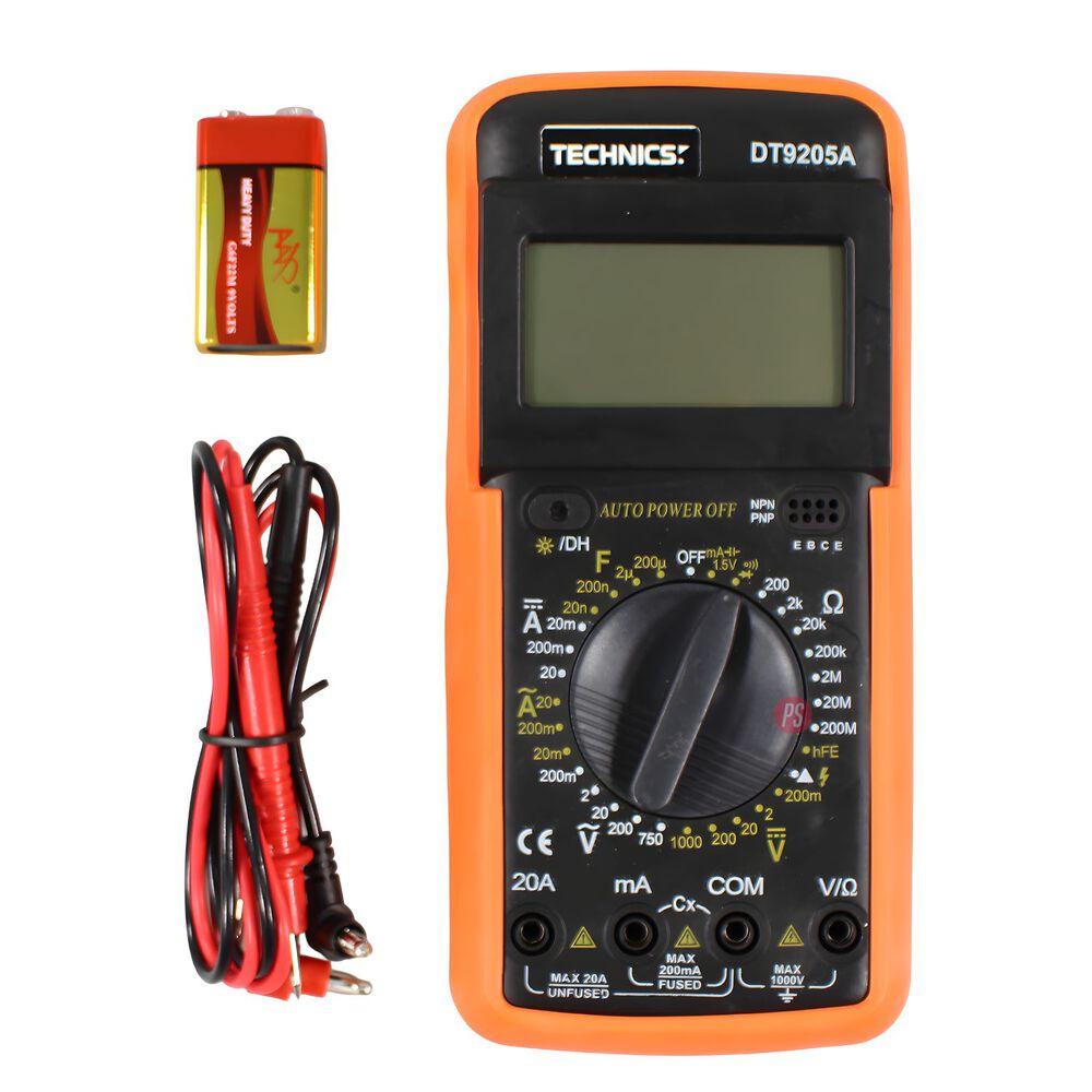 Multitester Digital Dm9205a Preciso Y F&aacute;cil De Usar - Ps image number 1.0