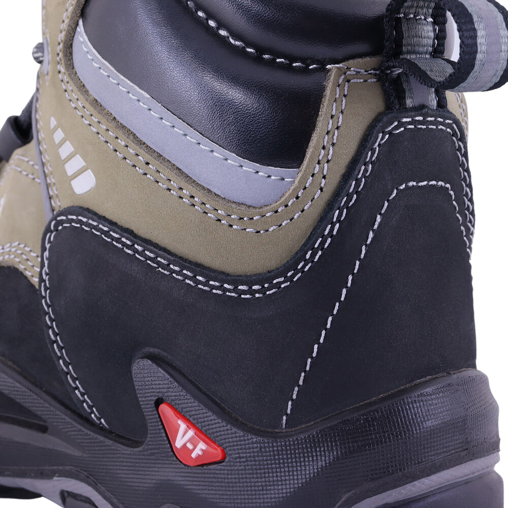 Botín V17 Nobuck Beige/negro Vflex image number 3.0