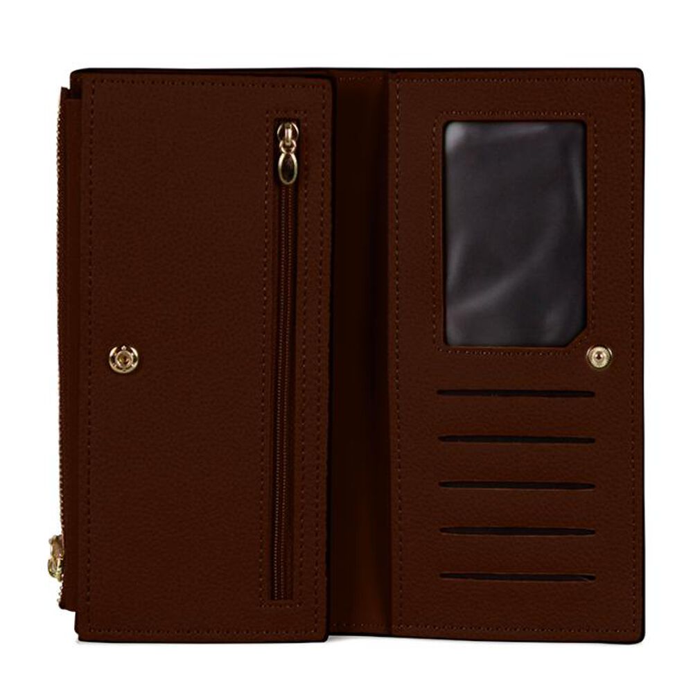 Billetera Mujer Delia Café Carven image number 1.0