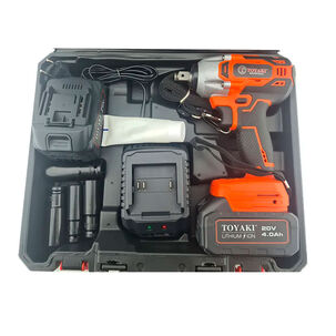 Llave De Impacto Inalámbrico 20v 13 Mm Bl Con 2 Baterías Y Cargador Toyaki