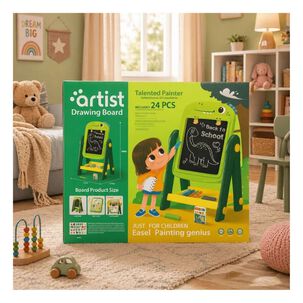 Pizarra Atril Infantil Doble Cara Did&aacute;ctica 24pcs