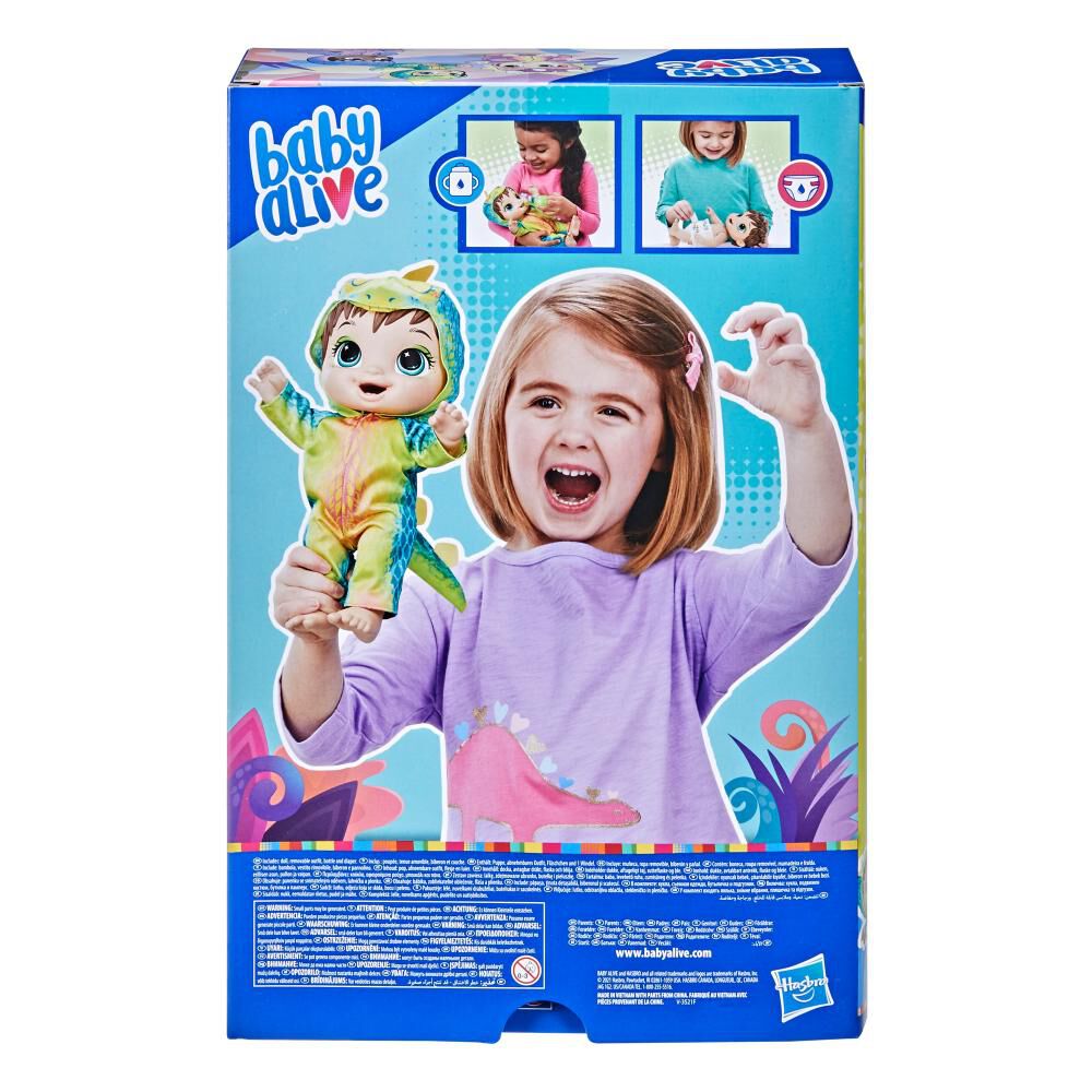 Mu&ntilde;eca Baby Alive Beb&eacute;-saurio Casta&ntilde;o image number 2.0