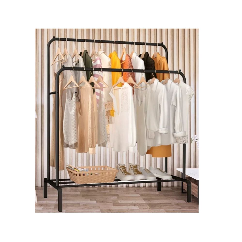 Perchero Metálico Doble Closet Exhibición Organizador Hogar image number 4.0