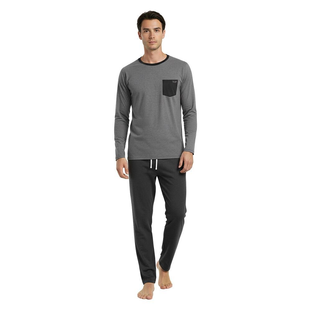 Pijama Hombre Invierno Algod&oacute;n C1 Top / 2 Piezas image number 2.0