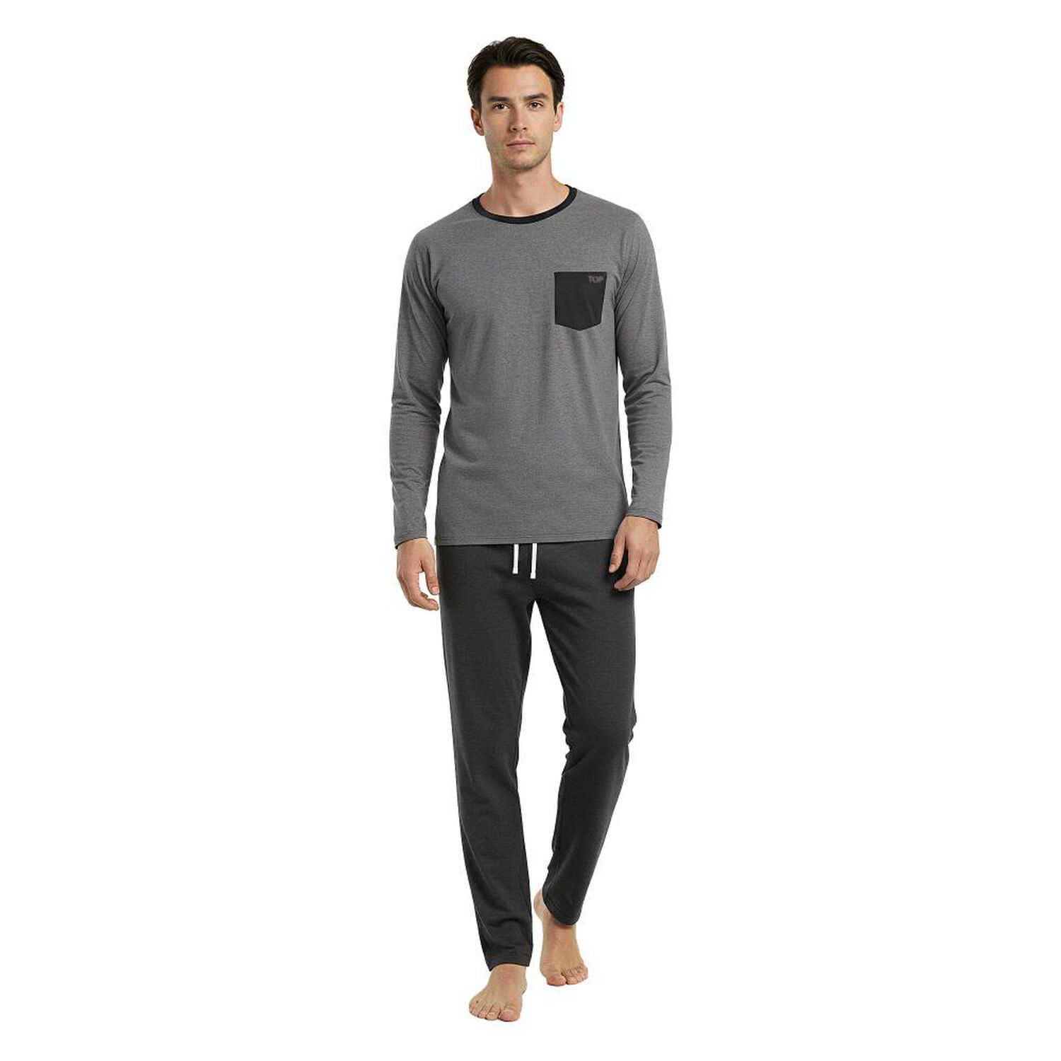 Pijama Hombre Invierno Algod&oacute;n C1 Top / 2 Piezas image number 2.0