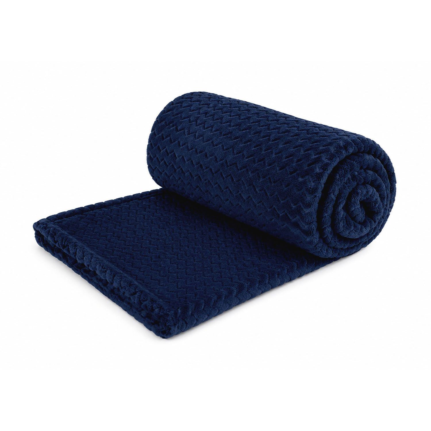 Pack 2 Mantas De Cama Nautica Home Jacquard Franela Suave 127x178cm image number 3.0