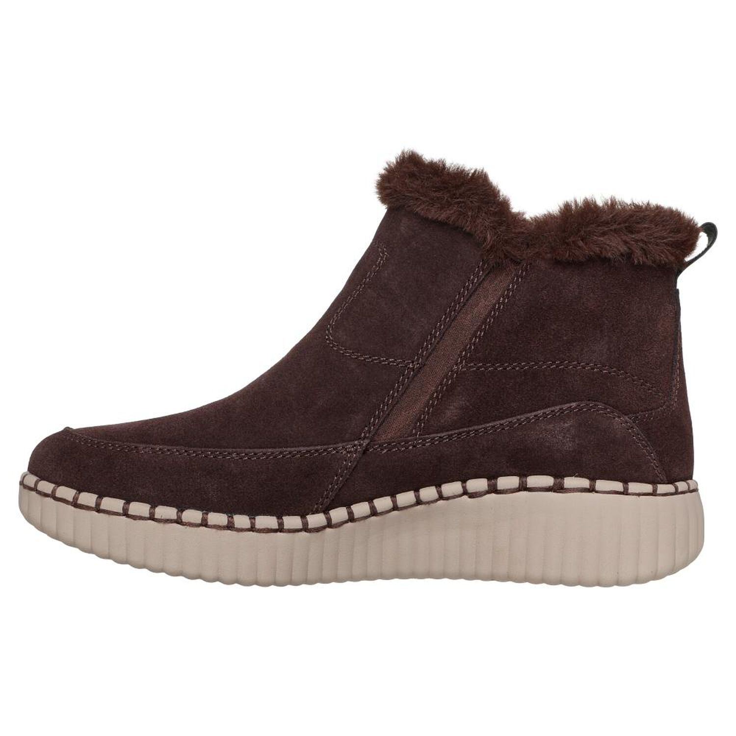 Bot&iacute;n Mujer Skechers Wilshire Blvd - Fresh Zip Dkbr image number 5.0
