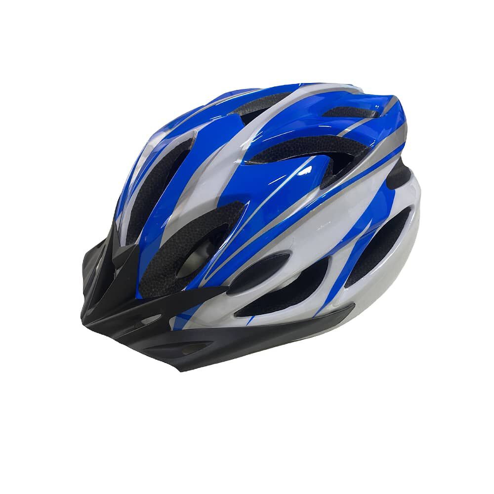 Casco Bicicleta Mtb Liviano Azul + Lentes image number 1.0