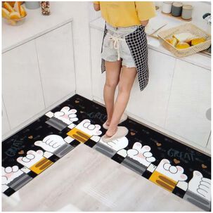 Pack De 02 Alfombra Para Cocina Con Antideslizantes Md24