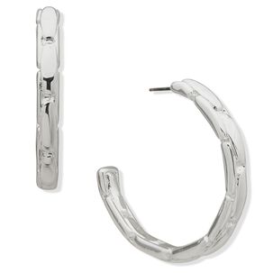 Aros Tipo Argollas Anne Klein Plateado Mujer 01g00766