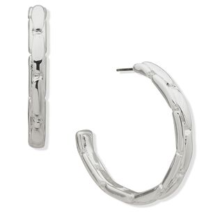 Aros Tipo Argollas Anne Klein Plateado Mujer 01g00766