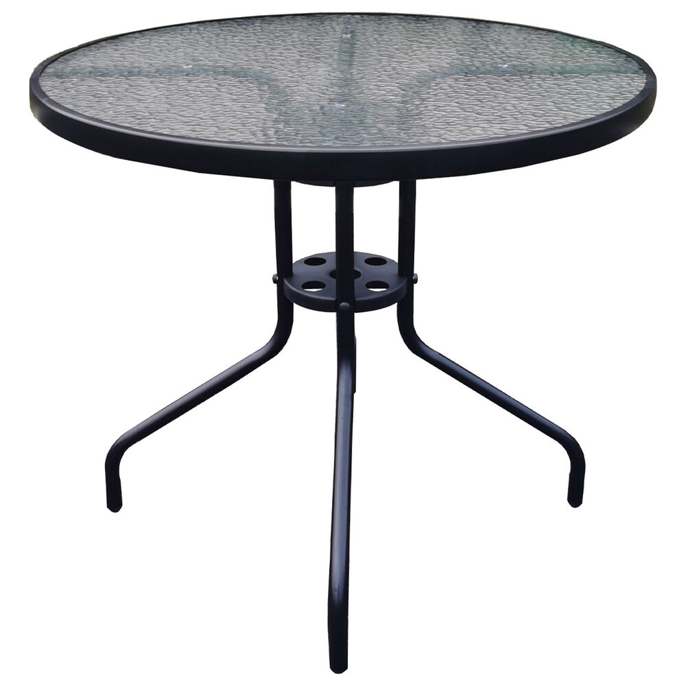 Set Terraza 4 Sillas Acero + Mesa Vidrio Negro 80x70 Cm image number 2.0