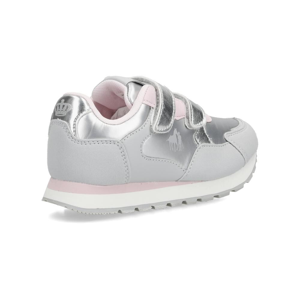 Zapatilla Infantil Niña The King's Polo Club Grey image number 3.0