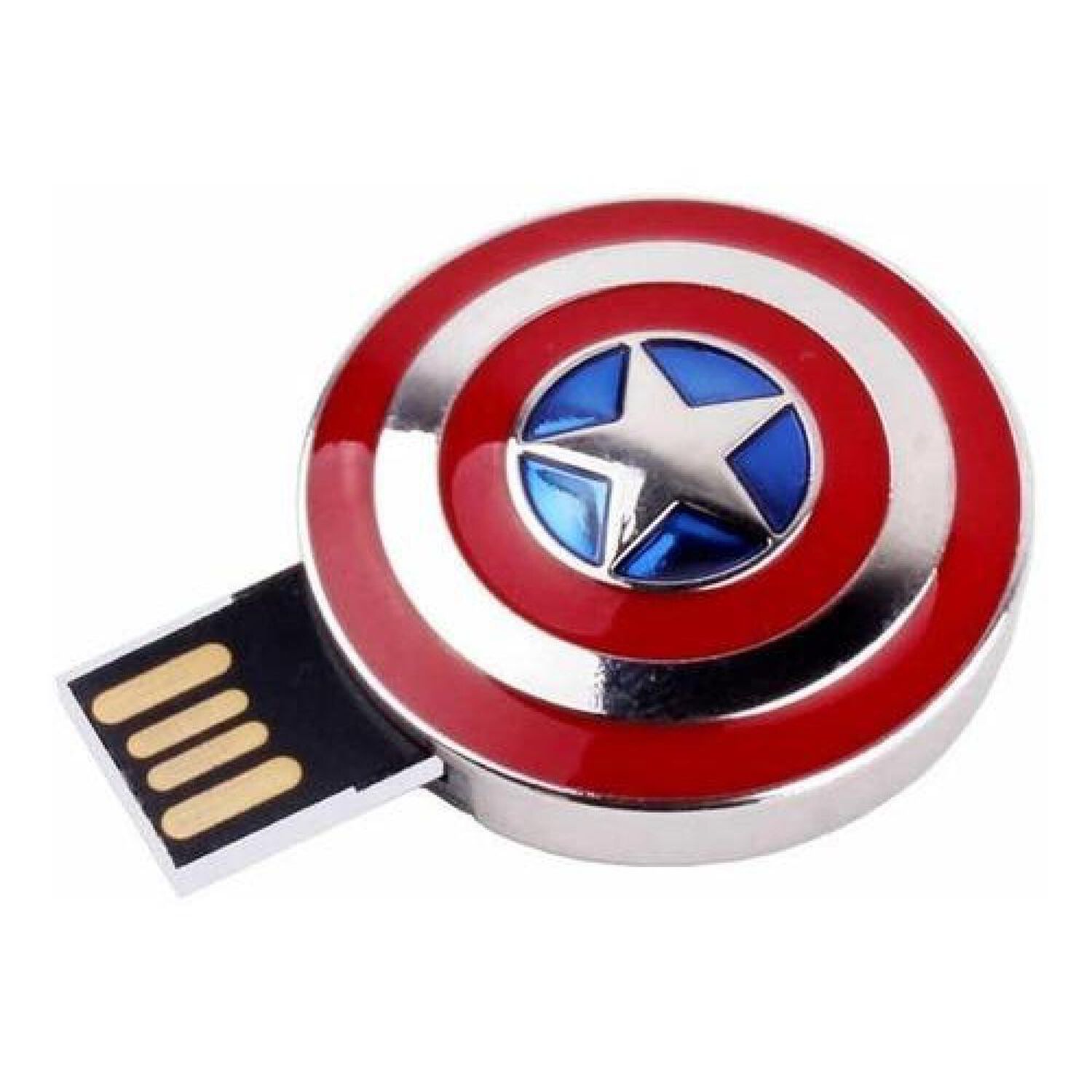 Usb Pendrive 16 Gb Escudo Capitan America Avengers image number 0.0