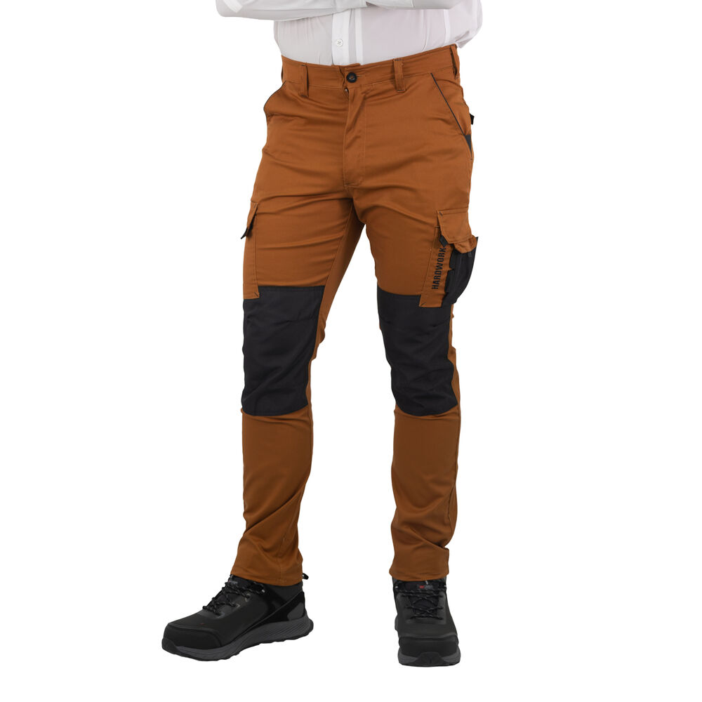 Pantalón Cargo Hw Dakota Spandex Camel image number 2.0
