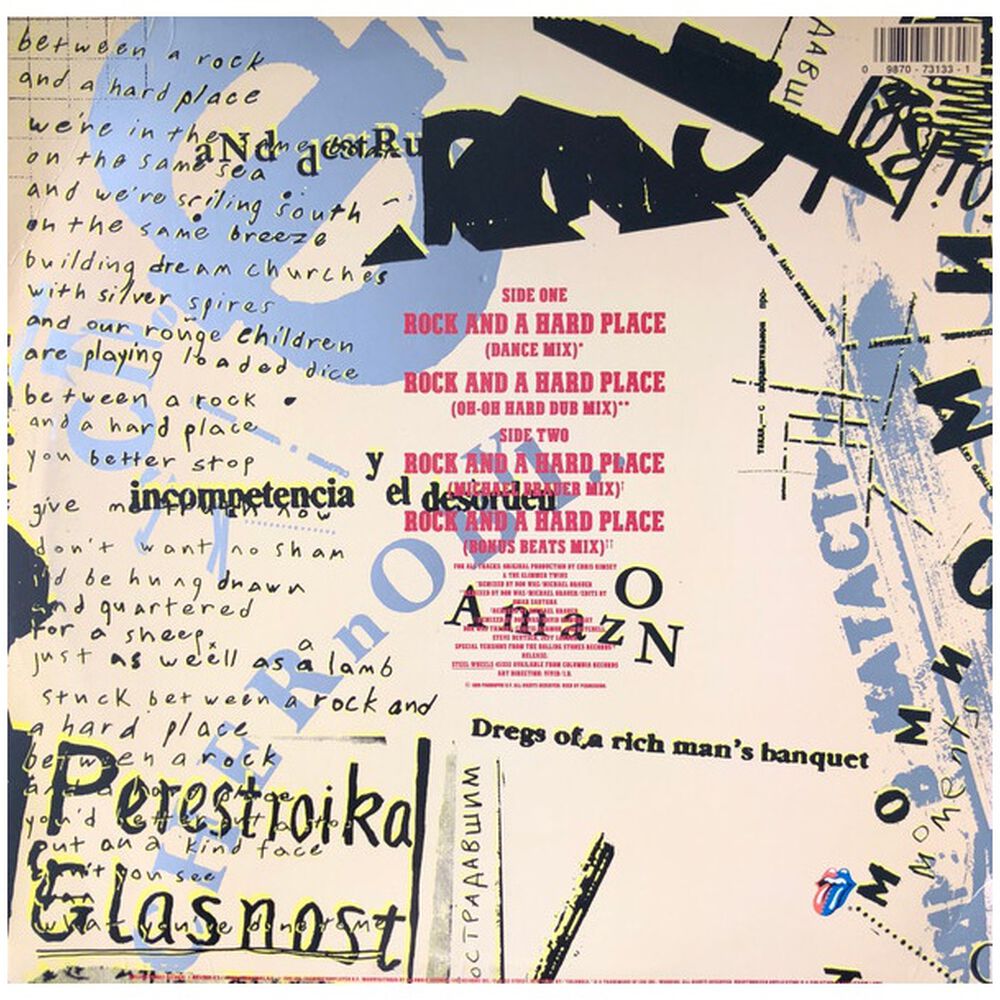 Rolling Stones - Rock And A Hard Place | 12" Maxi Single Usado image number 1.0