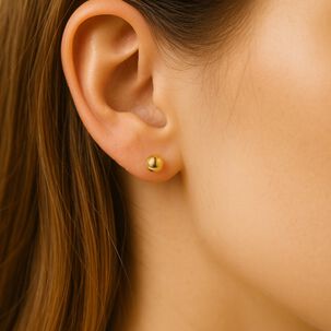Aros Bolita 6mm N4 Oro 18k Nacional