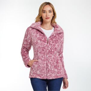 Poler&oacute;n Estampado Peludo Cuello Alto Mujer Geeps