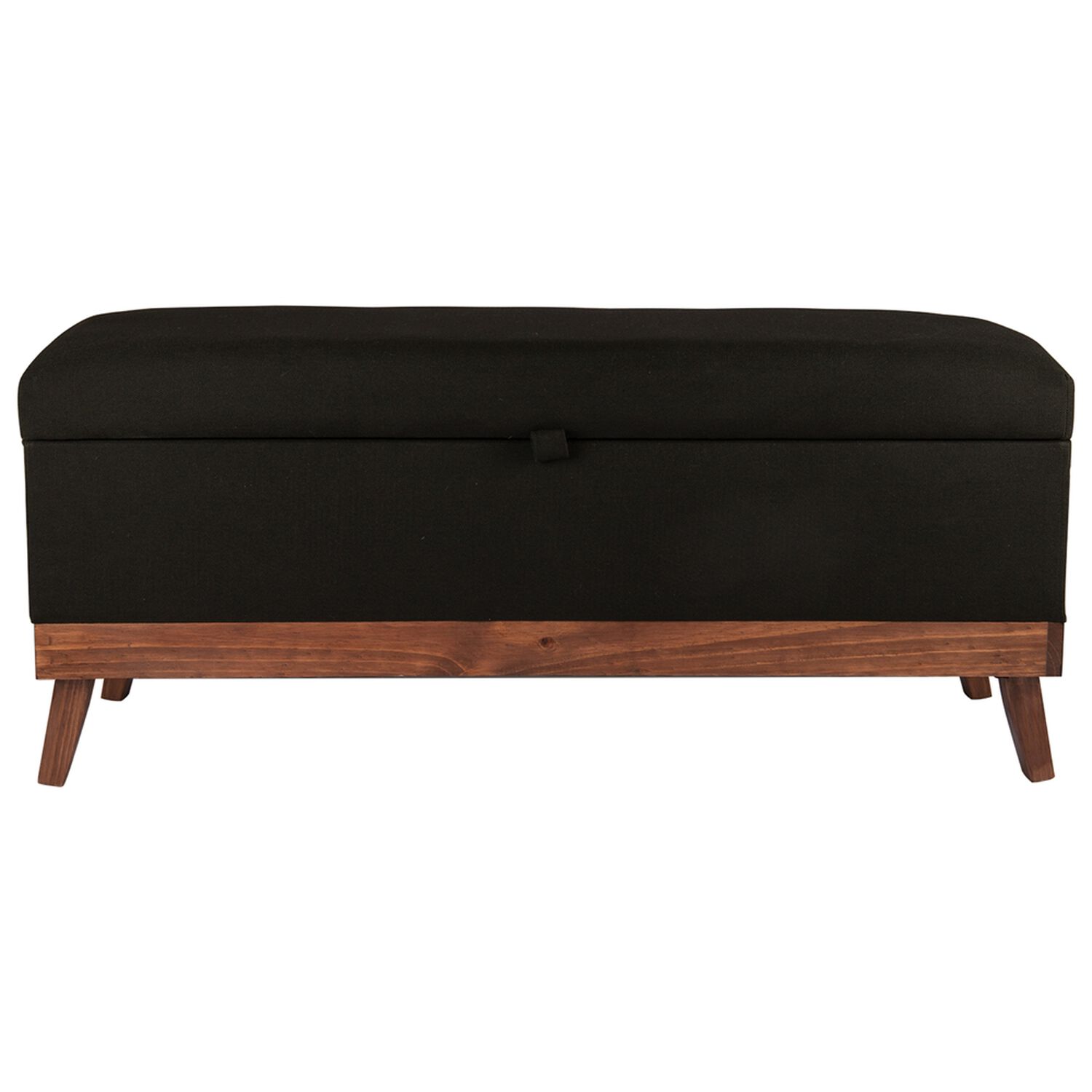 Banqueta Con Ba&uacute;l Incy Negro Delta 120x40x50 Cm M&aacute;xima Design image number 0.0