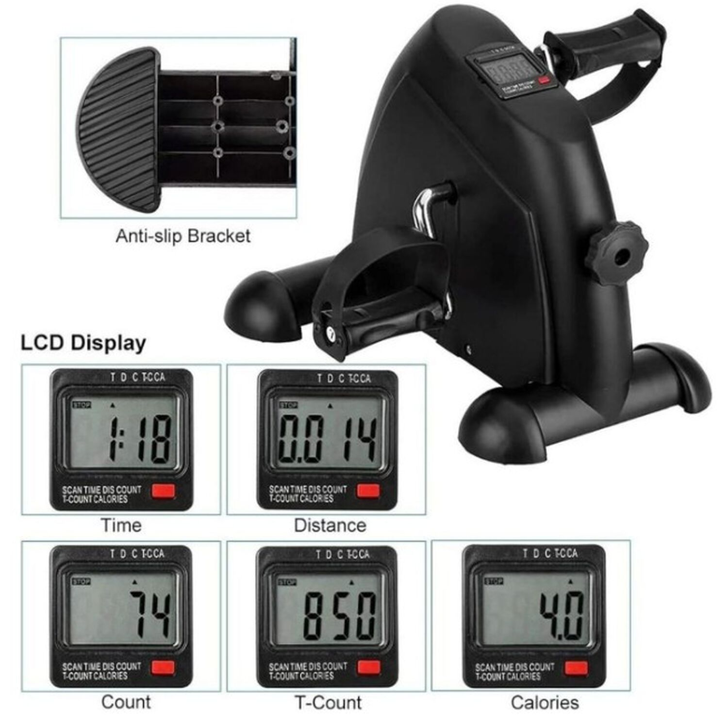 Pedalera Mini Bicicleta Con Monitor Yepsport image number 3.0