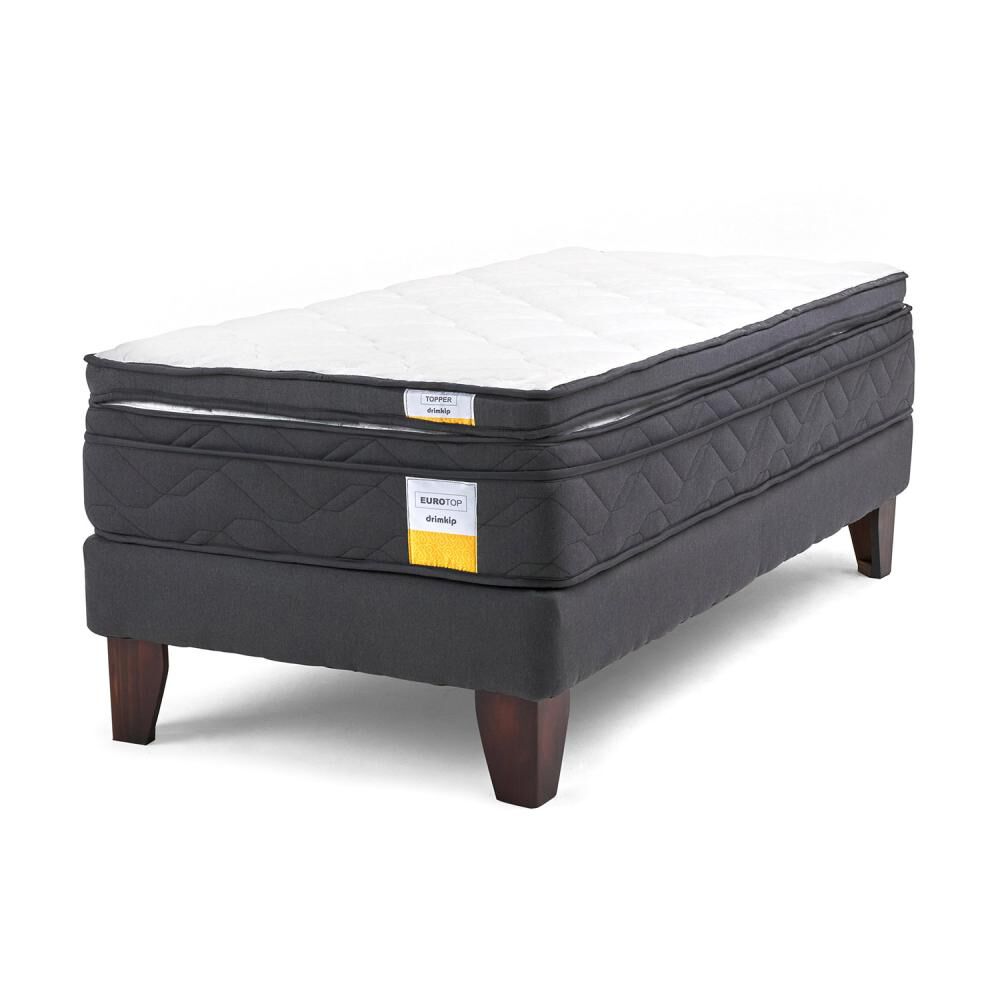 Cama Europea Drimkip Eurotop Plus / 1 Plaza / Base Normal + Topper image number 1.0