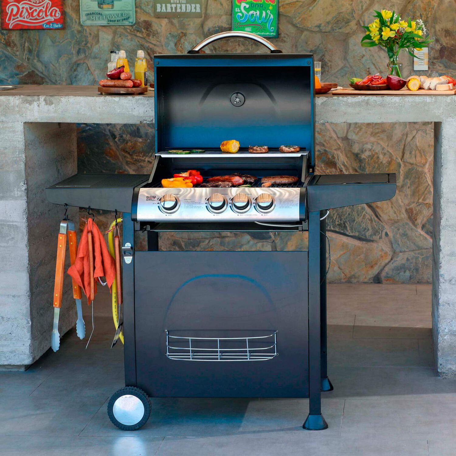 Parrilla A Gas Giorgia 3 Quemadores Bbq Grill Bbq304gcql image number 6.0