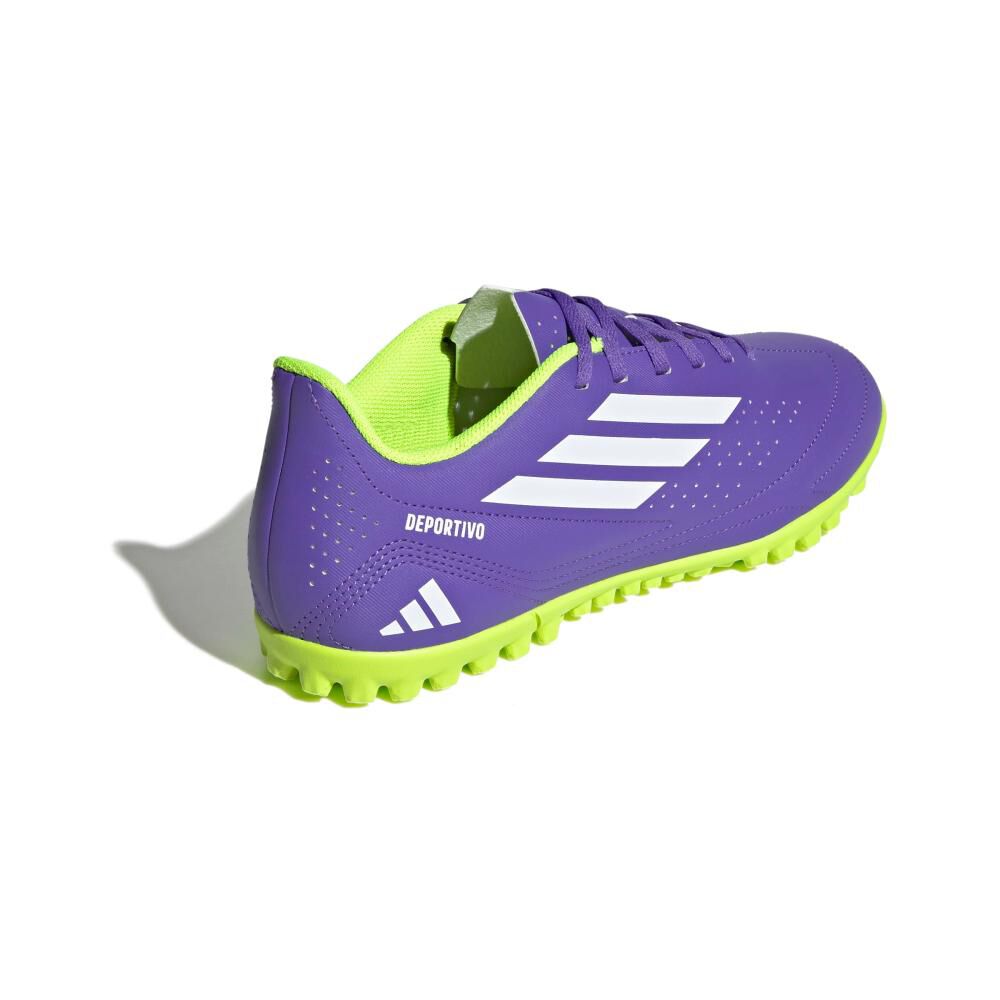 Zapatilla Fútbol Hombre Adidas Deportivo Iii Pasto Sintético Morada image number 7.0