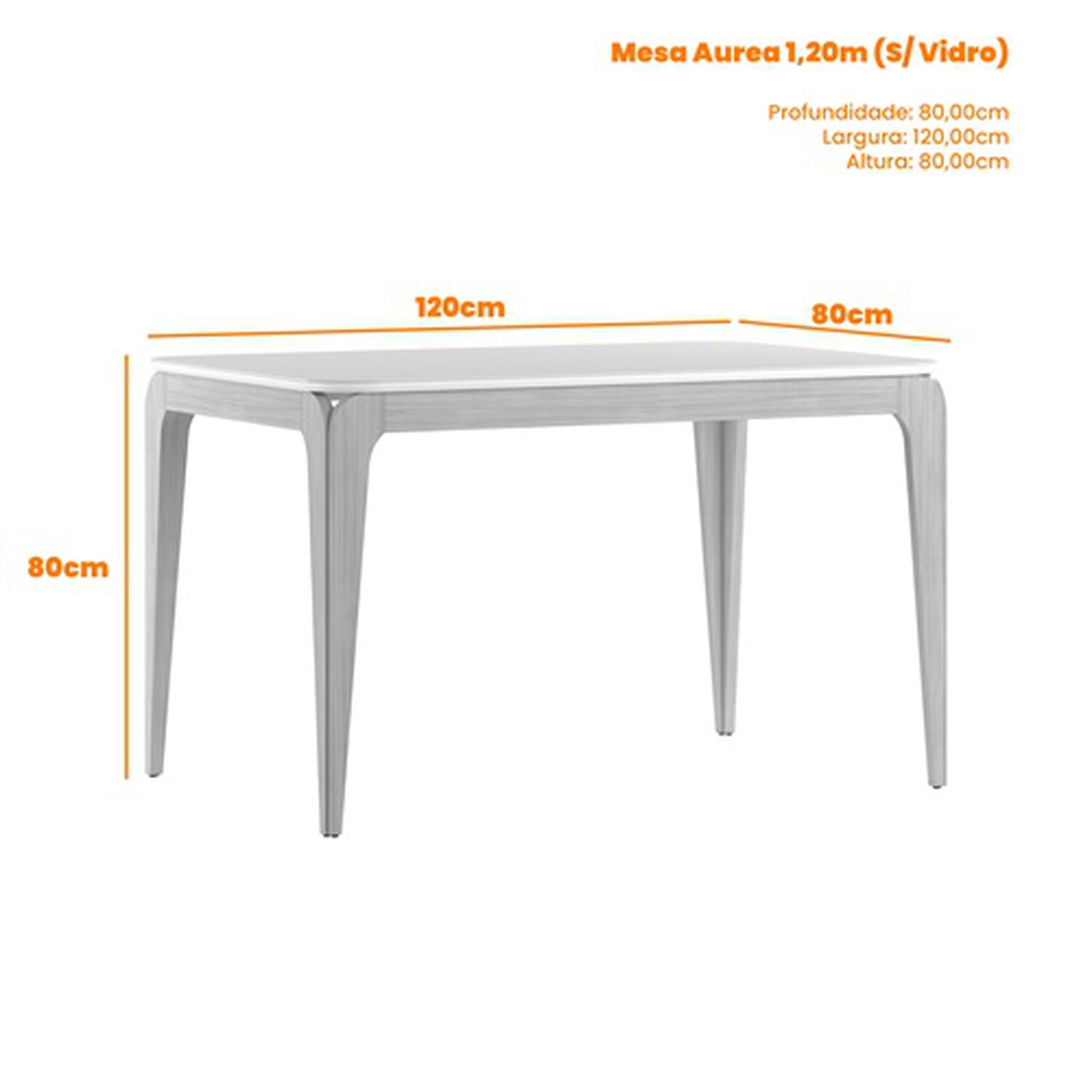 Juego De Comedor 4 Sillas Arezzo 1.20 Beige 80 X 120 X 80 Cm image number 1.0