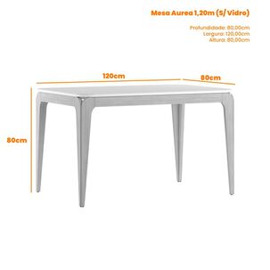 Juego De Comedor 4 Sillas Arezzo 1.20 Beige 80 X 120 X 80 Cm