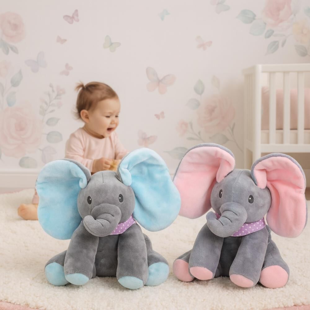 Peluche Interactivo Animado Musica + Juego Elefante Bebe image number 18.0